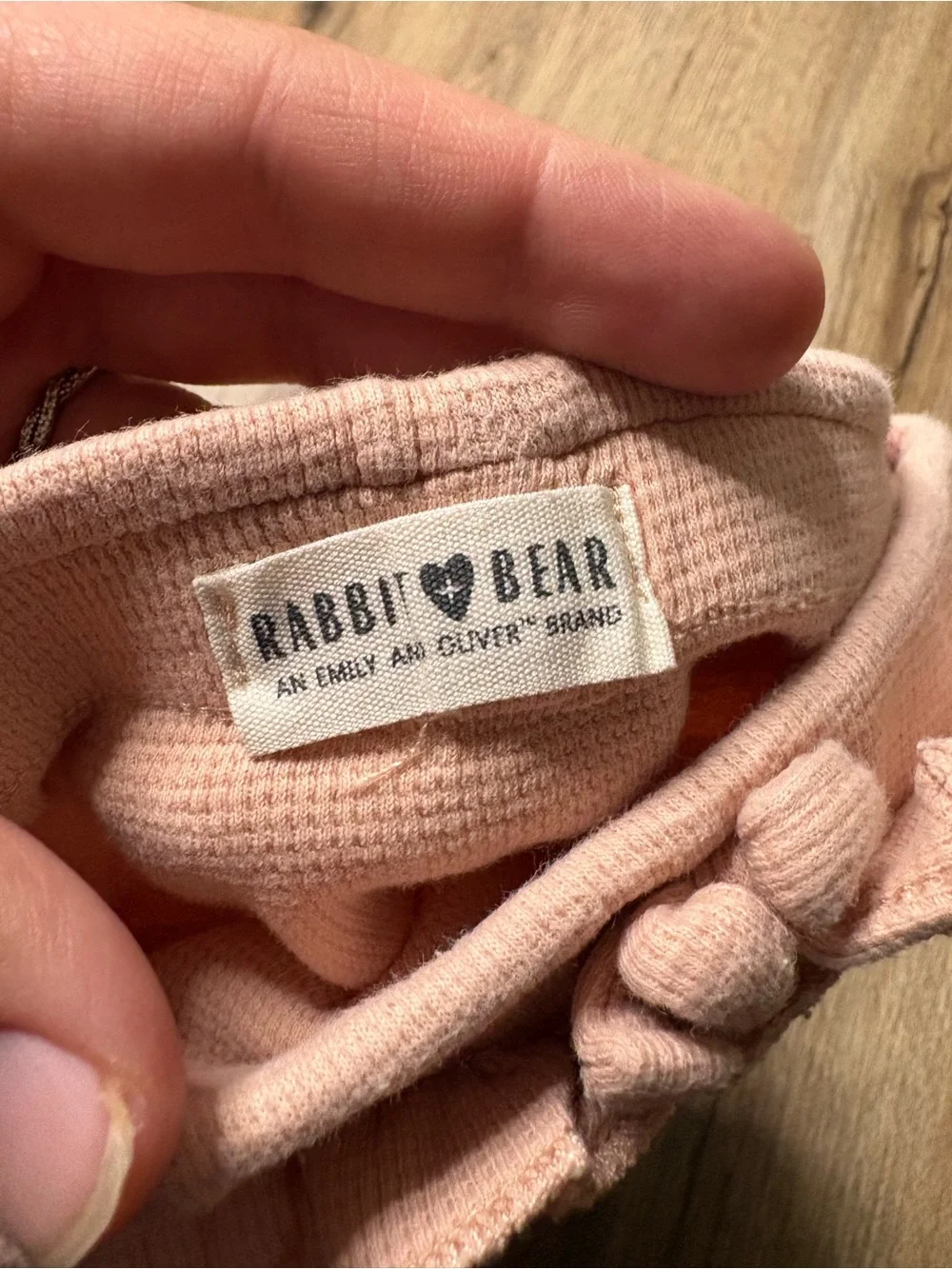 Rabbit + Bear Organic Cotton Chicken Print Bodysuit & Pink Pants Set  Size 6-9 M